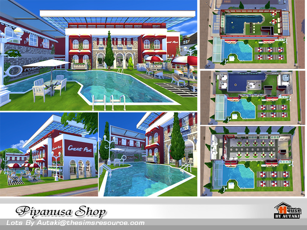 Sims 4 Piyanusa Shop by autaki at TSR