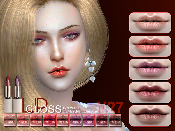 Sims 4 Lipstick 27 by S Club LL at TSR