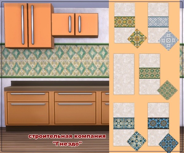 Sims 4 APRON Ceramic tiles at Sims by Mulena