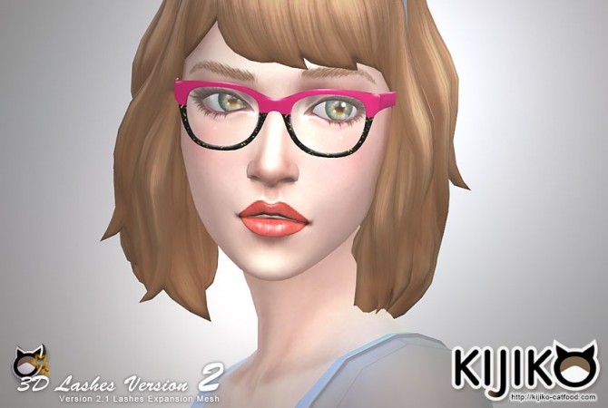 Sims 4 3D Lashes Version2 for Skin Detail (Experimental) at Kijiko
