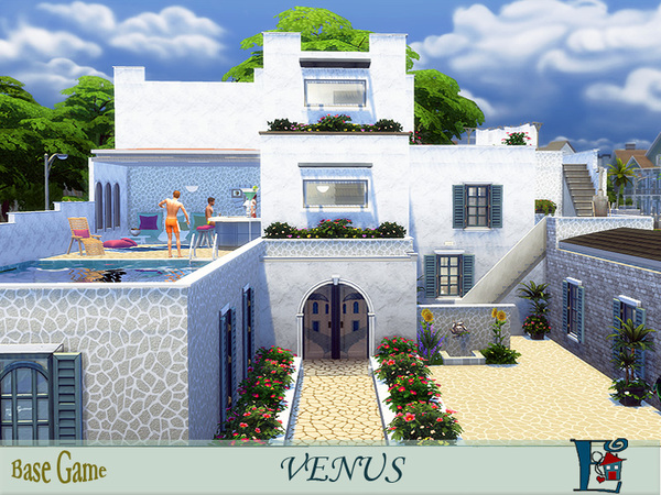 Sims 4 Venus Hellenic house by evi at TSR