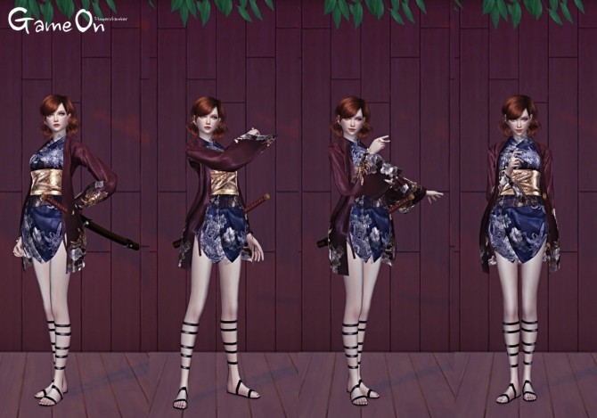 Sims 4 GAME ON POSES SET at Flower Chamber