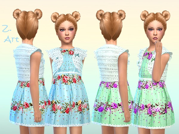 Sims 4 Pastelli dress by Zuckerschnute20 at TSR