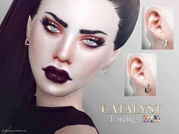Sims 4 Catalyst Earrings by Pralinesims at TSR