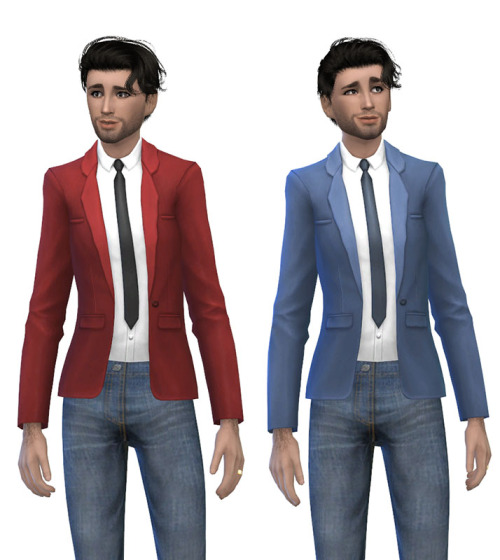 Sims 4 DineOut Stuff Male Suit Jacket and Tie Recolours at Julietoon – Julie J