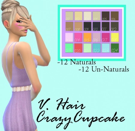 Crazycupcake V.Hair Recolor by Lovelysimmer100 at SimsWorkshop