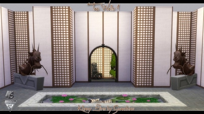 Sims 4 TAO walls by Guardgian at Khany Sims