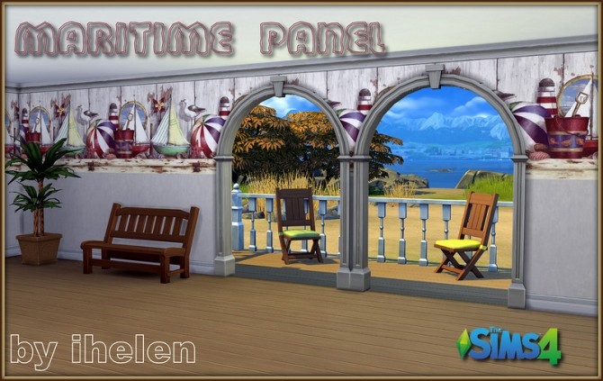 Sims 4 Maritime panel by ihelen at ihelensims