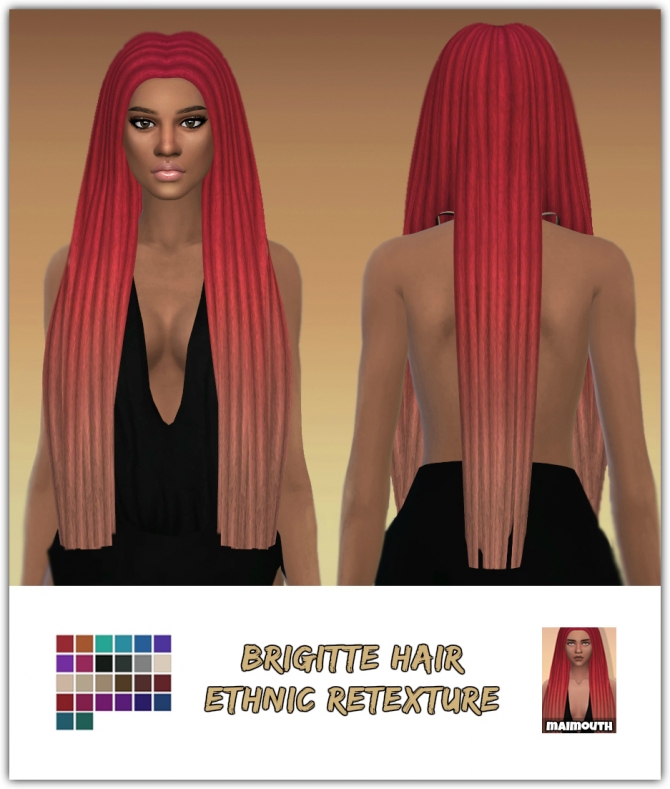 Brigitte Hair Ethnic Retexture At Maimouth Sims Sims Updates