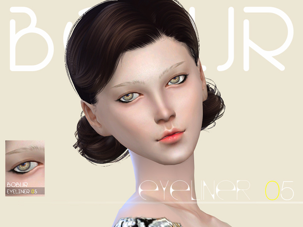 Sims 4 Eyeliner N05 by Bobur3 at TSR