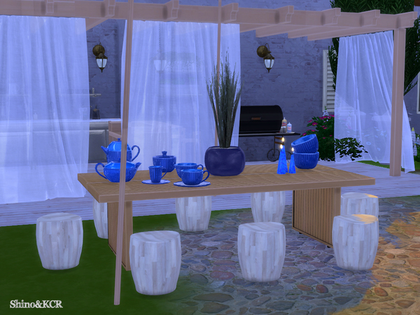 Sims 4 Garden 2016 Dining by ShinoKCR at TSR
