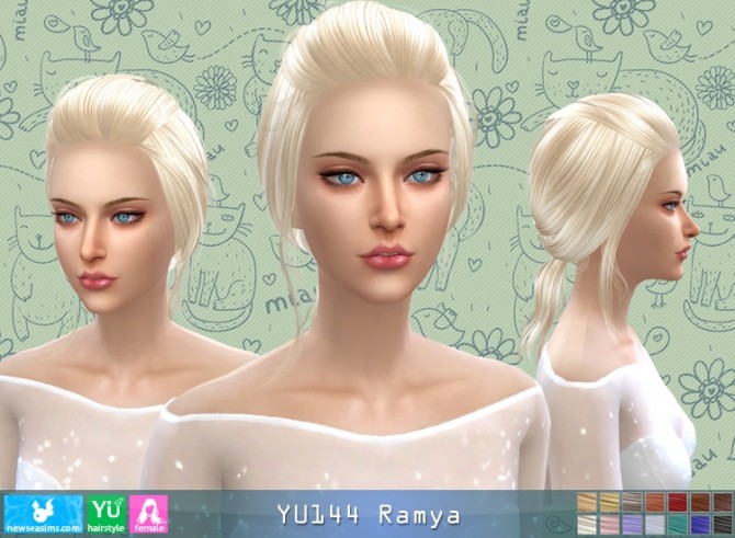 Sims 4 YU144 Ramya hair (Pay) at Newsea Sims 4