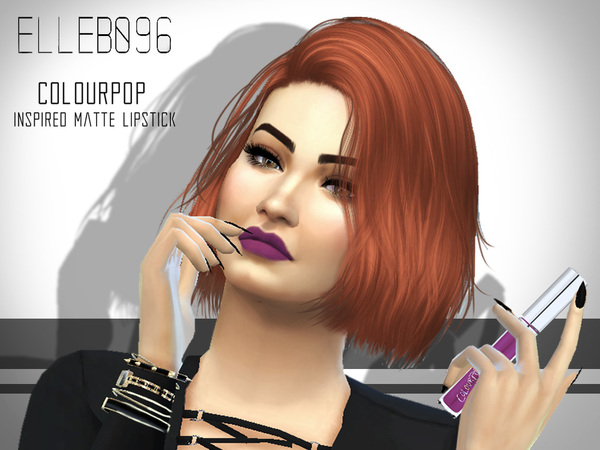 Sims 4 ColourPop Inspired Matte Lipsticks by Elleb096 at TSR