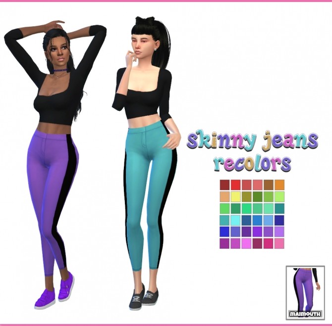 Sims 4 Skinny Jeans at Maimouth Sims4