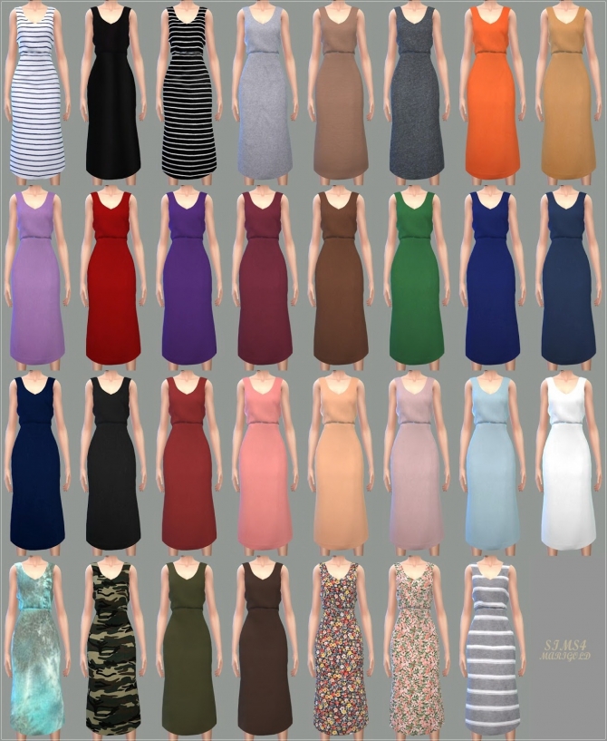 Casual Sleeveless Dress at Marigold » Sims 4 Updates