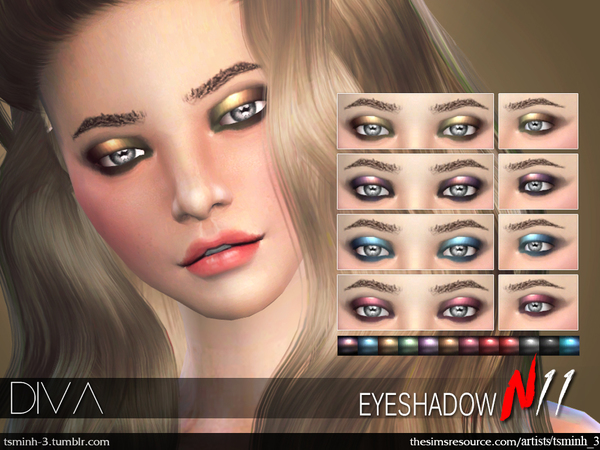 Sims 4 DIVA Eyeshadow by tsminh 3 at TSR