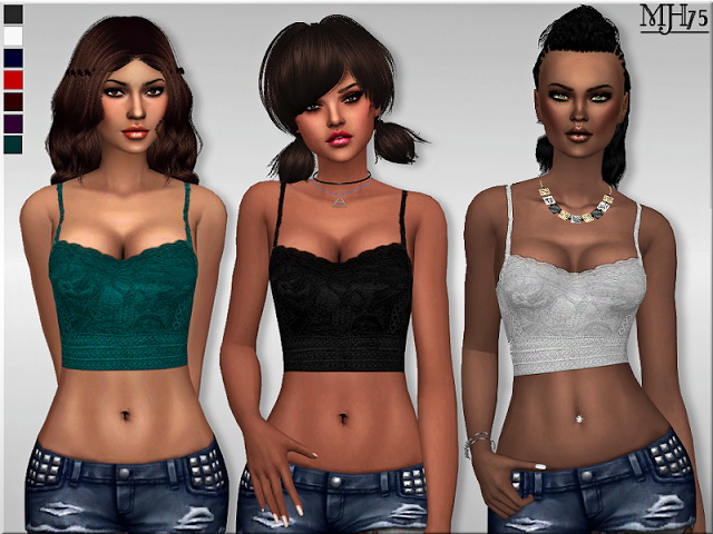 Sims 4 Jada Top by Margeh75 at Sims Addictions