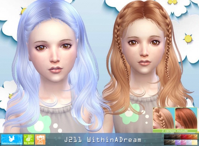 Sims 4 J211 WithinADream child hair (Pay) at Newsea Sims 4