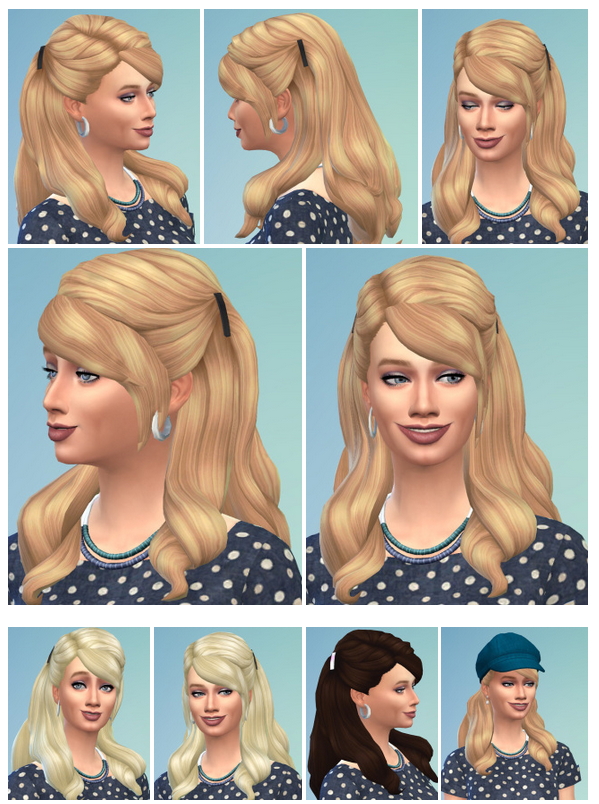 Sims 4 Ladys Dine Hair at Birksches Sims Blog