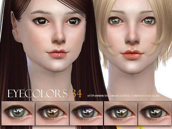 Sims 4 Eyecolor 34 by S Club WM at TSR