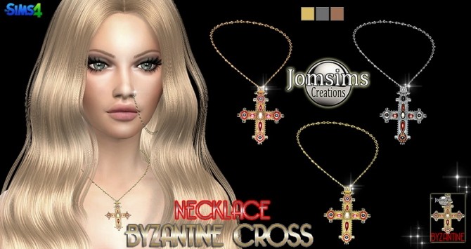 Sims 4 Byzantine cross at Jomsims Creations