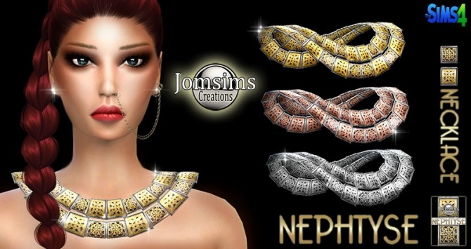 Sims 4 Nephthys necklace at Jomsims Creations