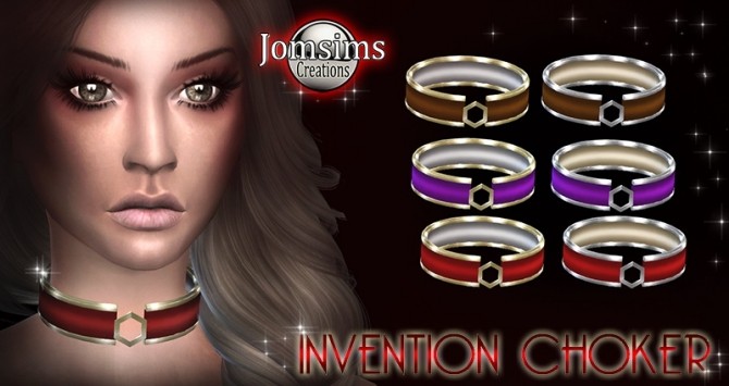 Sims 4 Invention choker at Jomsims Creations