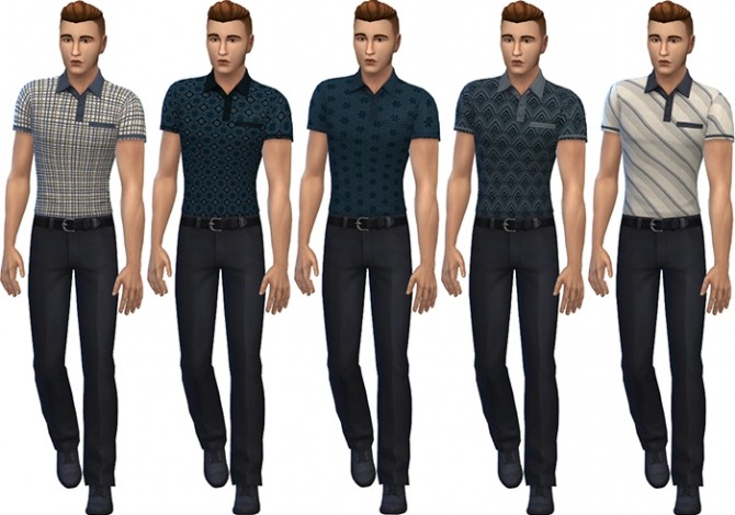 Sims 4 Dad Polos by deelitefulsimmer at SimsWorkshop