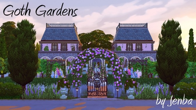 Sims 4 Goth Gardens at Jenba Sims