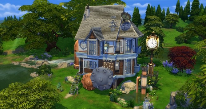 Sims 4 Steampunk house at Studio Sims Creation