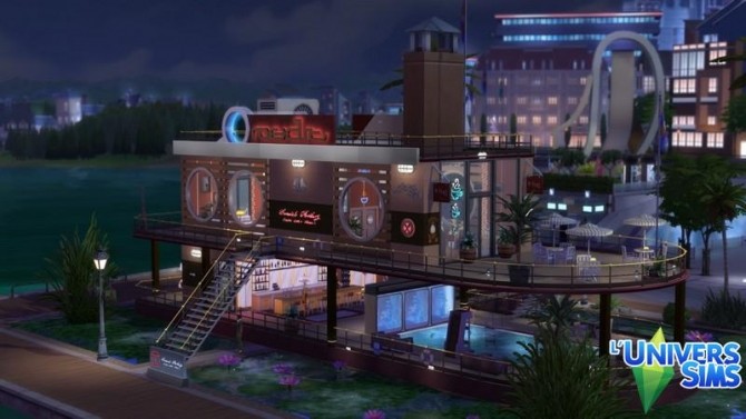 Sims 4 Boat Restaurant Nautilus by chipie cyrano at L’UniverSims