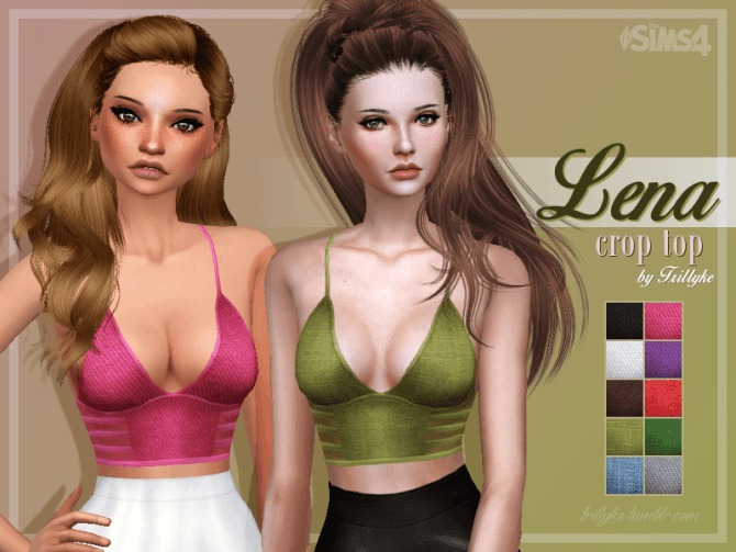 Sims 4 Lena Crop Top at Trillyke