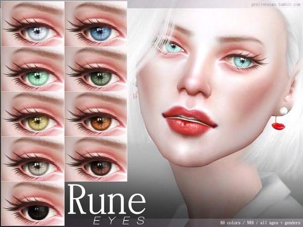 Sims 4 Rune Eyes N90 by Pralinesims at TSR