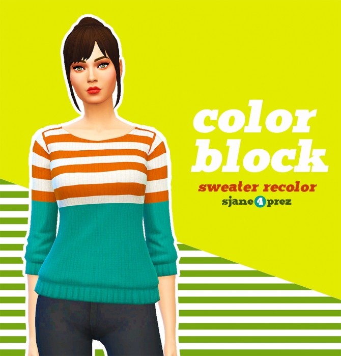 Sims 4 Recolors of marvinsims loose knit sweaters at 4 Prez Sims4