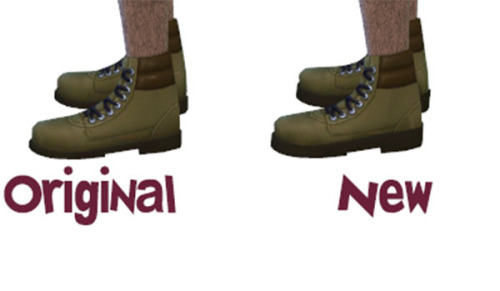 Sims 4 Male Outdoor Boots Edited at Julietoon – Julie J