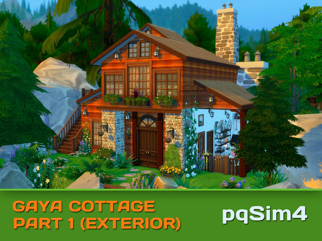 Sims 4 Gaya Cottage Part 1 (Exterior) at pqSims4