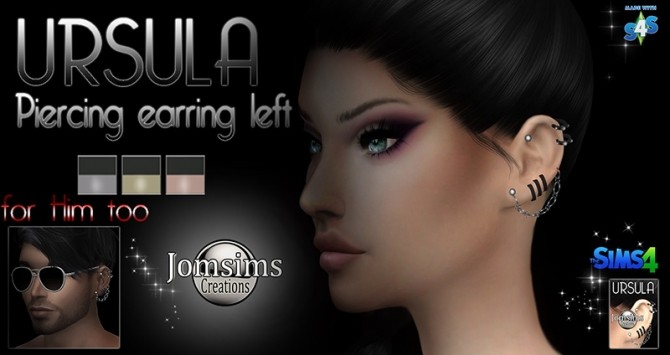 Sims 4 Ursula piercing at Jomsims Creations