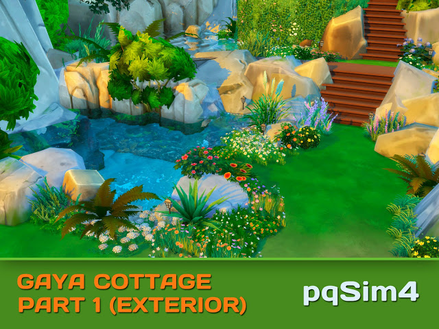 Sims 4 Gaya Cottage Part 1 (Exterior) at pqSims4
