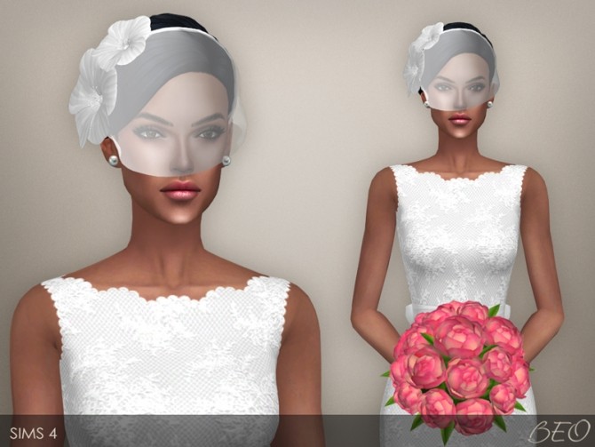 Sims 4 WEDDING VEIL 02 at BEO Creations