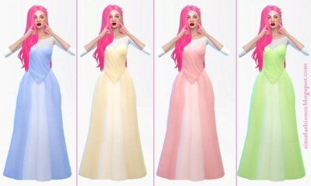 Princess Dress at Sims Fashion01 » Sims 4 Updates