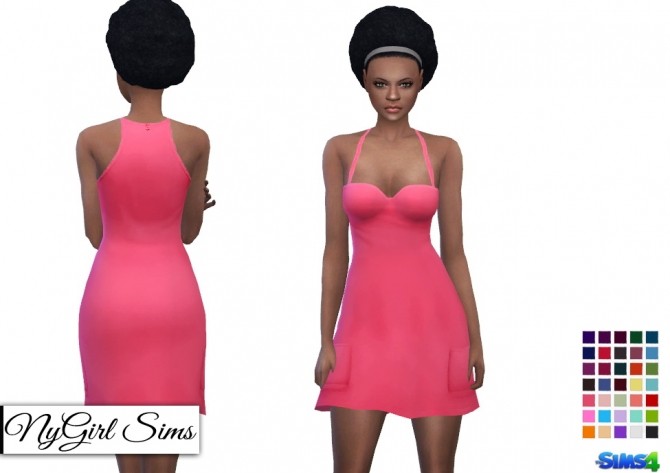 Sims 4 Pocketed Sweetheart Sundress at NyGirl Sims