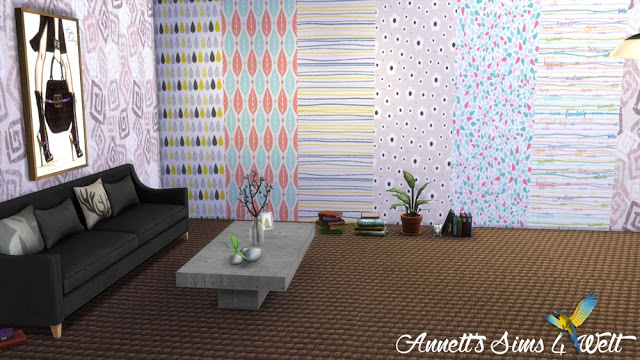 Sims 4 Modern wallpapers at Annett’s Sims 4 Welt