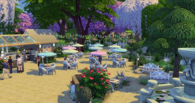 Sims 4 Breath restaurant at Studio Sims Creation