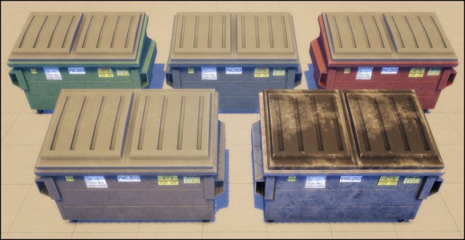 Sims 4 City dumpster at Martine’s Simblr