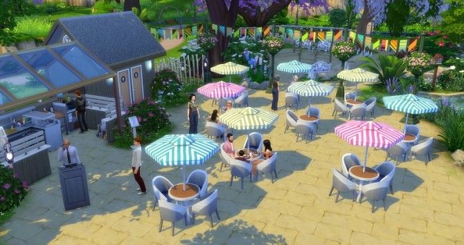 Sims 4 Breath restaurant at Studio Sims Creation