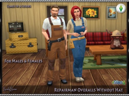 Repairman Overalls Without Hat at SrslySims