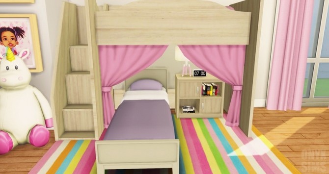 Sims 4 Mobby Loft Bedroom Set at Onyx Sims