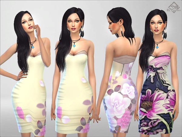 Sims 4 Summer Dreams Dress by Devirose at TSR