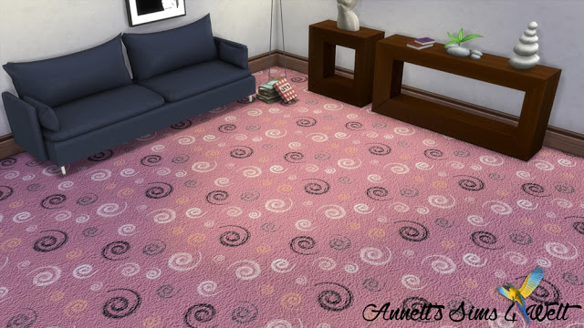 Sims 4 Squiggle Carpet at Annett’s Sims 4 Welt