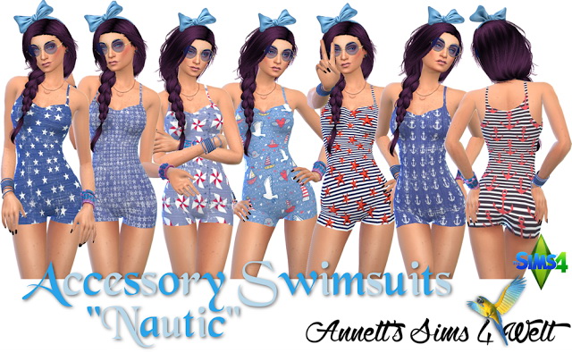 Sims 4 Nautic Acc Swimsuits at Annett’s Sims 4 Welt